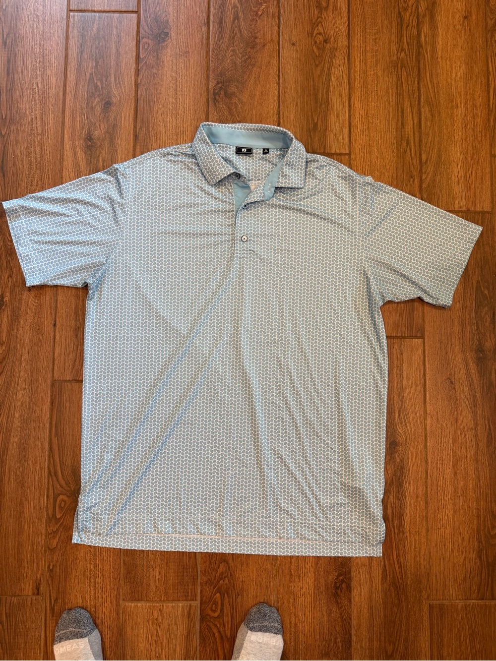 FootJoy Light Blue Geometric Polo Shirt / men’s xl